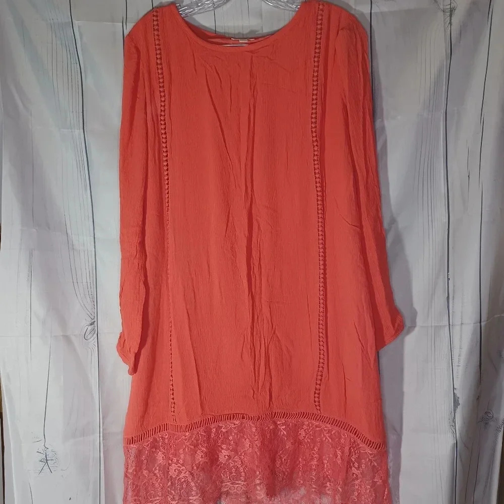 Charming Charlie BOHO long sleeve mini dress